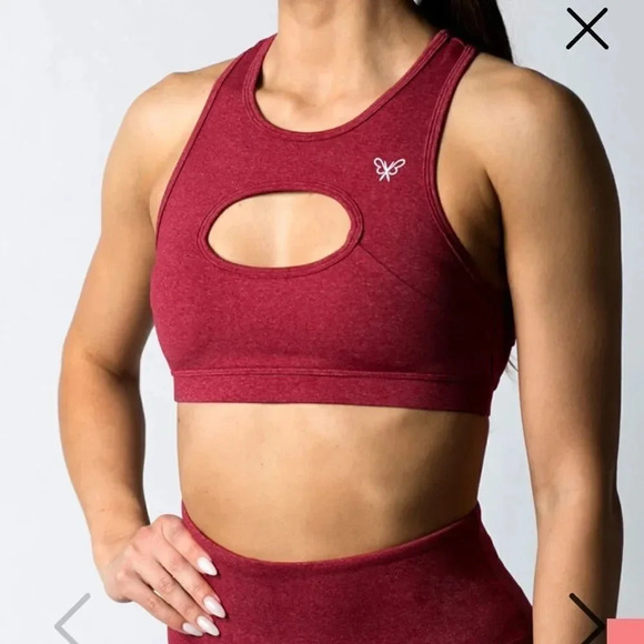 Birbee red sports bra  - Picture 1 of 9